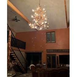 Adirondack Reproduction Elk / Whitetail / Mule Deer Grand Chandelier CD-FRL33