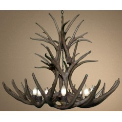Reproduction 16 Antler Mule Deer Cascade Chandelier RL-4